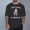 I Don't Sweat Unicorn Gym Regalo De Entrenamiento Sin Mangas Camiseta unisex Regalos para él