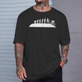 Downhill Evolution – Downhill Rider Mountain Bike Rider Mtb Camiseta unisex Regalos para él