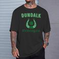 Dundalk Shenanigans St Patrick's Day Lucky Horseshoe Clover T-Shirt Gifts for Him