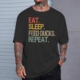 Eat Sleep Feed Ducks Repeat Duck Breeders Vintage Tank Top T-Shirt Gifts for Him