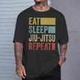 Eat Sleep Jiu-Jitsu Repeat Jiu-Jitsu Sin Mangas Camiseta unisex Regalos para él