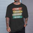 Eat Sleep Soccer Repeat Boys Soccer Lovers & Players T-Shirt Gifts for Him