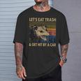 Lets Eat Trash And Get Hit By A Car -Intage Opossum T-Shirt Geschenke für Ihn