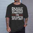 Einmal Mit Profis Arbeiten Baustelle Craftsman T-Shirt Geschenke für Ihn