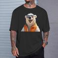 Eisbär Mit Sonnenbrille Tierliebhaber Bären Süßes Eisbären T-Shirt Geschenke für Ihn