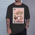El Abuelo Grilling Grandpa Mexican Bingo Card T-Shirt Gifts for Him