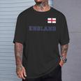 England With National Flag Flag On The Chest T-Shirt Geschenke für Ihn