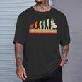 Evolución Del Hombre Contrabajo Música Retrointage Bajista Camiseta unisex Regalos para él