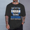 Fabian Name First Name T-Shirt Geschenke für Ihn