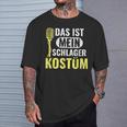 Fancy Dress Folk Music Das Ist Mein Schlager Costume T-Shirt Geschenke für Ihn