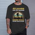 40 Year Old Birthday Mountain & Walking Hiking T-Shirt Geschenke für Ihn