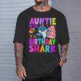 Aunt Of The Shark Birthday Auntie Matching Family T-Shirt Gifts for Him