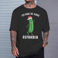 Ich Habe Die Gurke Finden Weihnachtsgurken Sieger T-Shirt Geschenke für Ihn