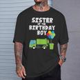 Garbage Truck Sister Birthday Boy Balloons Birthday Party Camiseta unisex Regalos para él