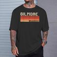 GILMORE Name Personalized Idea Men Retro Vintage GILMORE T-Shirt Gifts for Him