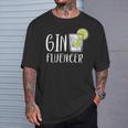 Ginfluencer Cocktail Gin Tonic Juniper Schnapps Alcohol T-Shirt Geschenke für Ihn