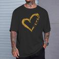 Golden Retriever Gold Dog Heart Shape Golden Dog Lover T-Shirt Gifts for Him Golden Retriever Gold Dog Heart Shape Golden Dog Lover T-Shirt Gifts for Him