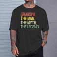 Grandpa The Man The Myth The Legend Grandpa T-Shirt Gifts for Him