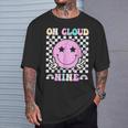 Groovy On Cloud Nine Bday 9Th Birthday Girl 9 Year Old T-Shirt Gifts for Him