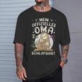Großmutter & 2 Enkel Offizielles Oma Schlaf Faultier T-Shirt Geschenke für Ihn