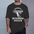 Handball Legends Are Born In December Birthday T-Shirt Geschenke für Ihn