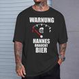 Hannes Nameorname Spruch Bier Biertrinker T-Shirt Geschenke für Ihn