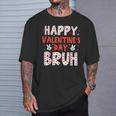 Happy Valentines Day Bruh Heart Love Valentine Boys Girls T-Shirt Gifts for Him