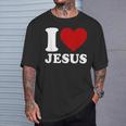 I Heart Jesus I Love Jesus T-Shirt Gifts for Him