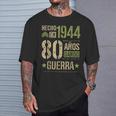 Hecho En 1944 80 Años Guerra Aniversarios Amigos Perfecto Camiseta unisex Regalos para él