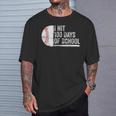 I Hit 100 Days Of School Baseball 100Th Day Of School Boys T-Shirt Gifts for Him