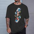Hokusai Japonais En Fleurs De Cerisier Dans Le Style Rétro Des Années 90 T-Shirt Cadeaux pour lui