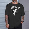 Horseback Riding Howdy Western Rodeo Yeehaw Cowboy T-Shirt Gifts for Him