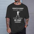Humour Biathlon Sport D'hiver Cadeau Blague Skieur Montagne T-Shirt Cadeaux pour lui
