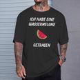 Ich Habe Eine Wassermelon Getrie Ich Habe Eine T-Shirt Geschenke für Ihn