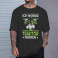 'Ich Würde Jetzt Lieber Tractor Driving' T-Shirt Geschenke für Ihn