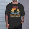 Introvertido Pero Dispuesto A Hablar Sobre Gatos Introvertidosintage Camiseta unisex Regalos para él