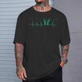 Irish Dance Heartbeat Clover Festival Ceili Stepdance T-Shirt Gifts for Him
