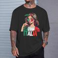 Italy Flag Woman Sunglasses Girls Italy & Italia T-Shirt Geschenke für Ihn