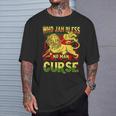 Who Jah Bless No Man Curse Reggae Lover Rasta T-Shirt Geschenke für Ihn