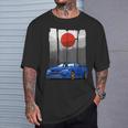 Jdm Skyline 34 Car Tuning Japan Rising Sun Drift T-Shirt Geschenke für Ihn