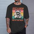 Just a Mom Raccoon Lover Unisex T-Shirt - Fun Parent Tee Gifts for Him