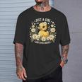 Just A Girl Who Loves Ducks Girl Cute Duck T-Shirt Gifts for Him