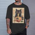 Kawaii Noodles Soup Anime Japanese Ramen Cat Ns Girls T-Shirt Gifts for Him