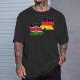 Kenya Germany Flag German Kenyan T-Shirt Geschenke für Ihn