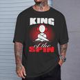 King Of The Spin Edm Dj Music Lover Camiseta unisex Regalos para él
