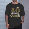 Ladies 40Th Birthday 1983 Cute Birthday Queen Crown T-Shirt Geschenke für Ihn