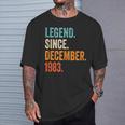 Legend Since December 1983 41 Years T-Shirt Geschenke für Ihn