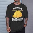 Legendary Construction Manager Builder Construction Site Saying T-Shirt Geschenke für Ihn