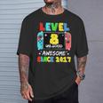 Level 8 Freigeschaltet Fantastisch Seit Dem 8 Geburtstagon Gaming 2017 T-Shirt Geschenke für Ihn