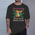 Liebe Zur Weihnachtszeit Reh Kitz Rehkitz Rotwein Tannen T-Shirt Geschenke für Ihn